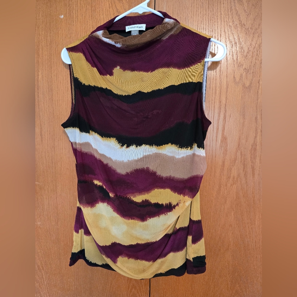 Calvin Klein Sleeveless Blouse. Medium